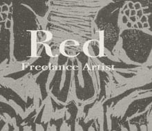 “RED” Artist Business Card Design